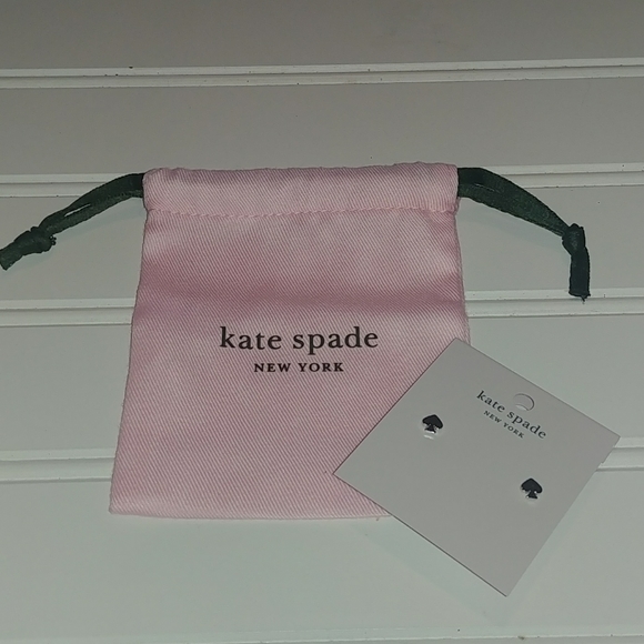 Kate Spade Silver Everyday Mini Spade Earrings - Picture 3 of 7